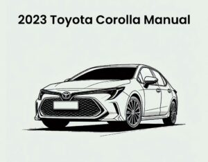 2023 toyota corolla factory manual