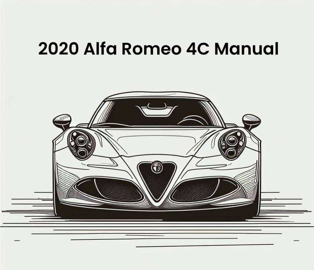 2020 alfa romeo 4c repair manual